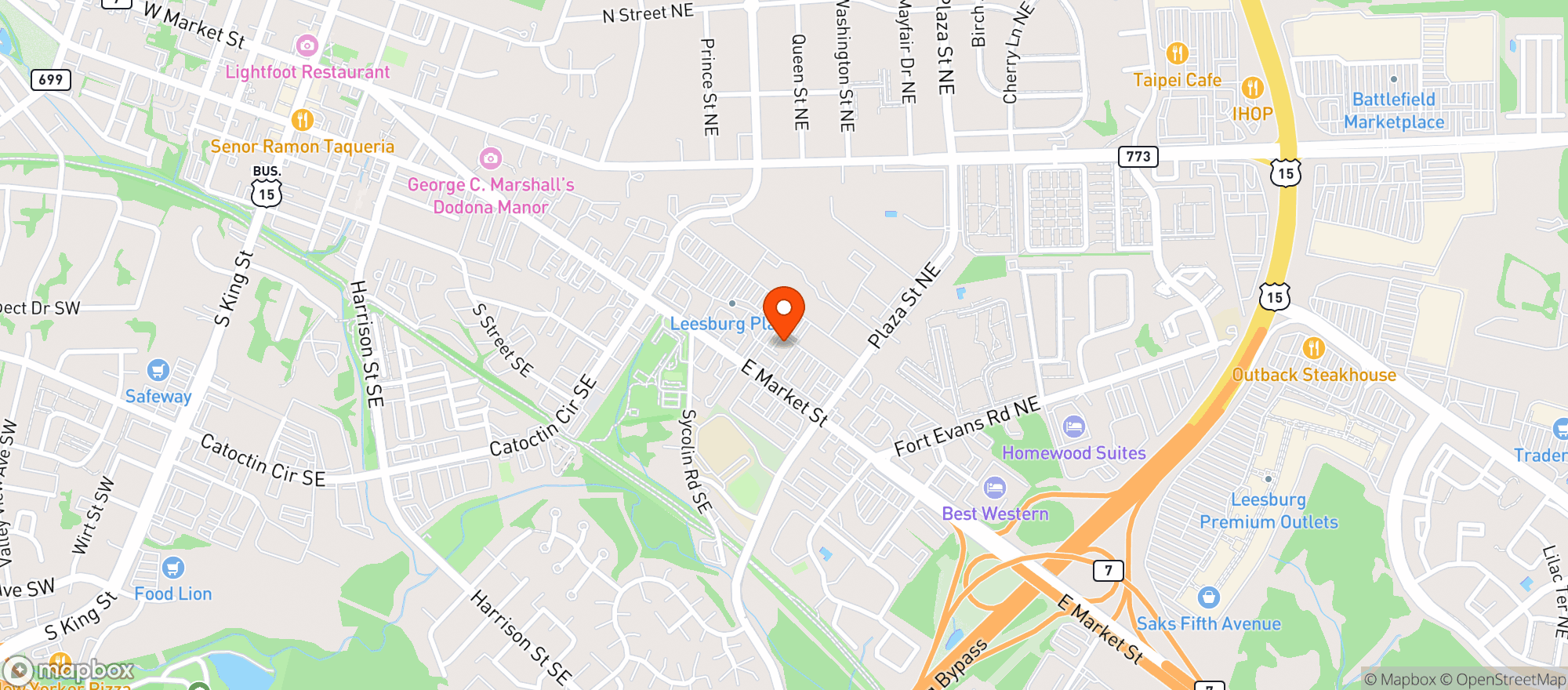 Map showing Resq Bbq