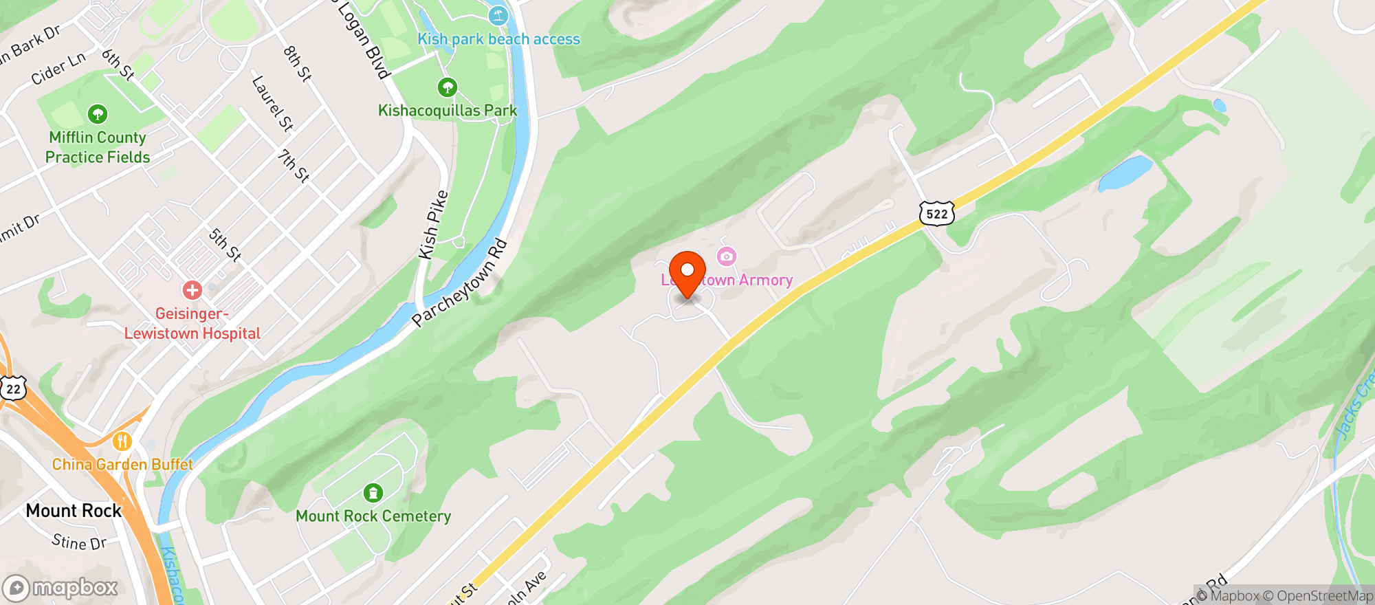 Map showing Shy Bear Brewing