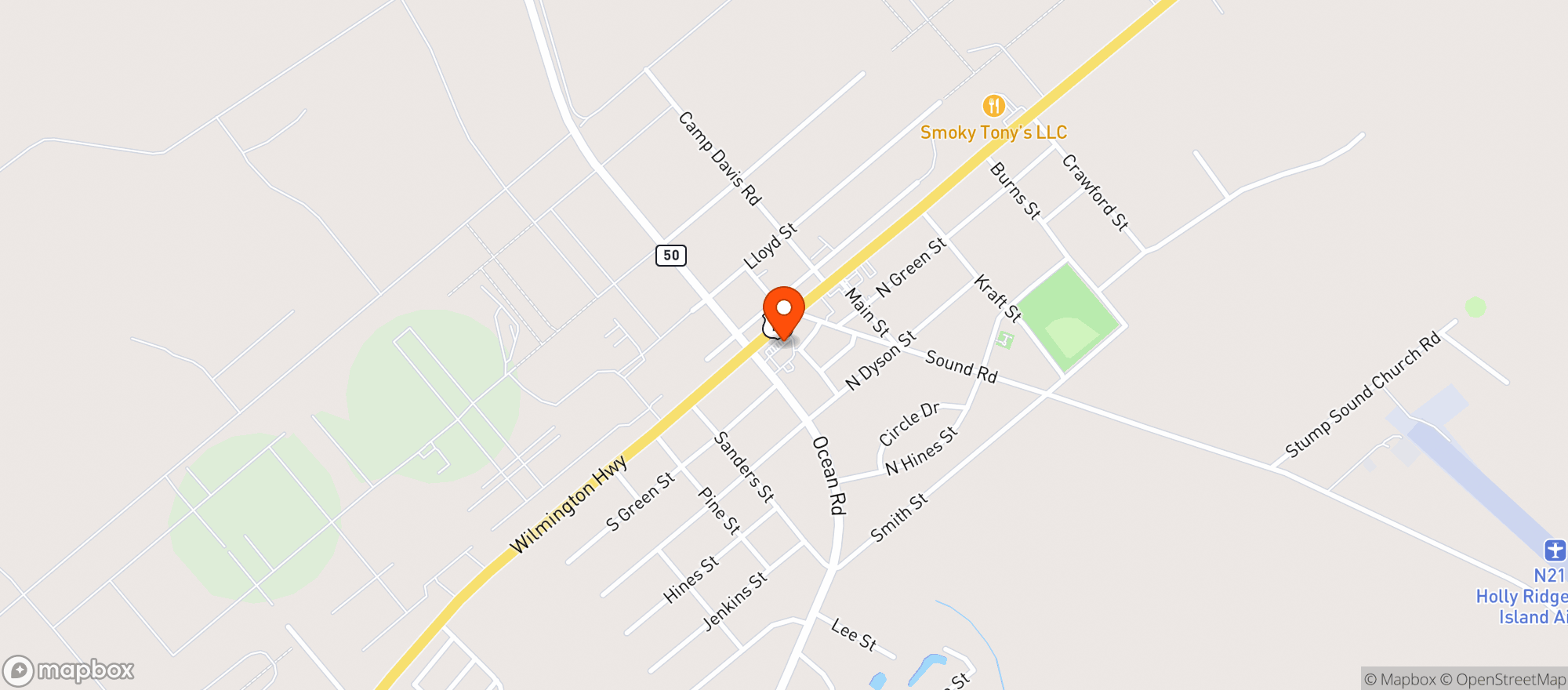 Map showing Circle K #2704488