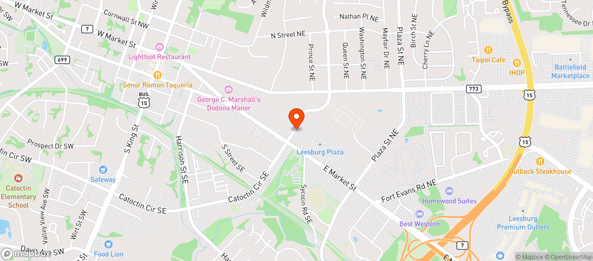 Map showing Gnc