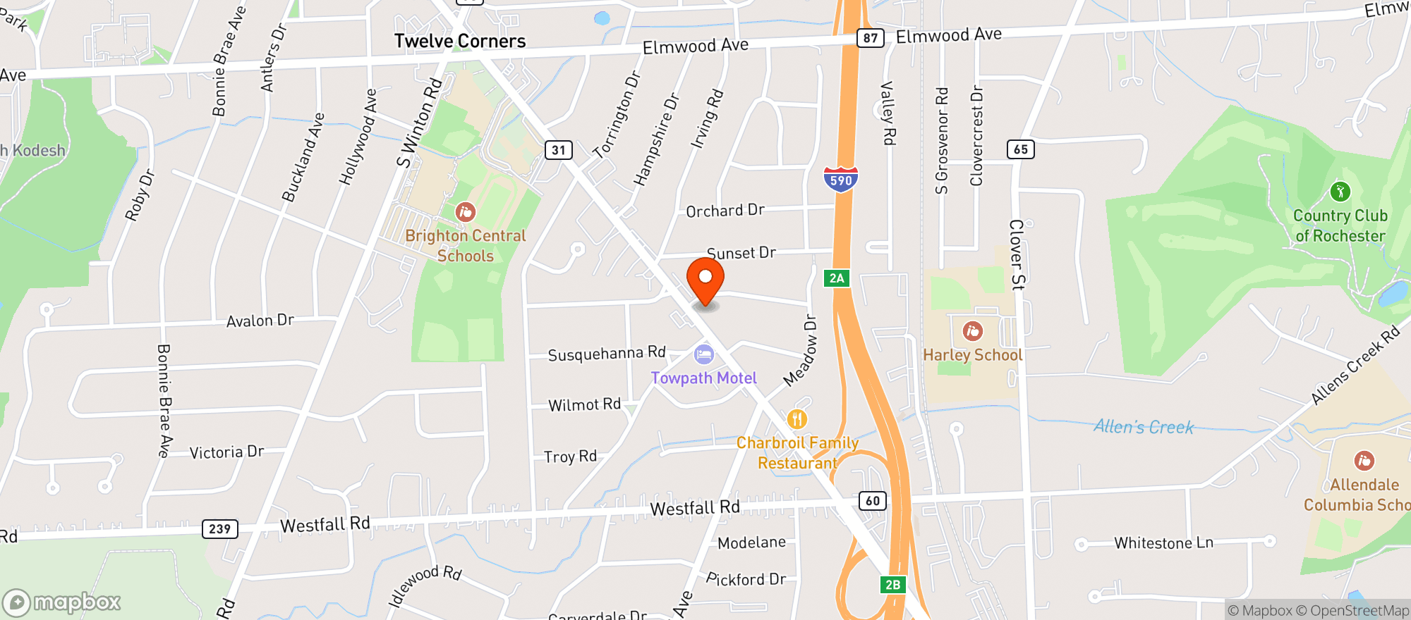 Map showing The Butcher Block Market