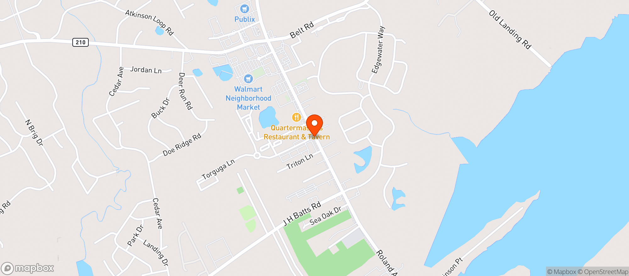 Map showing Salt Marsh Market