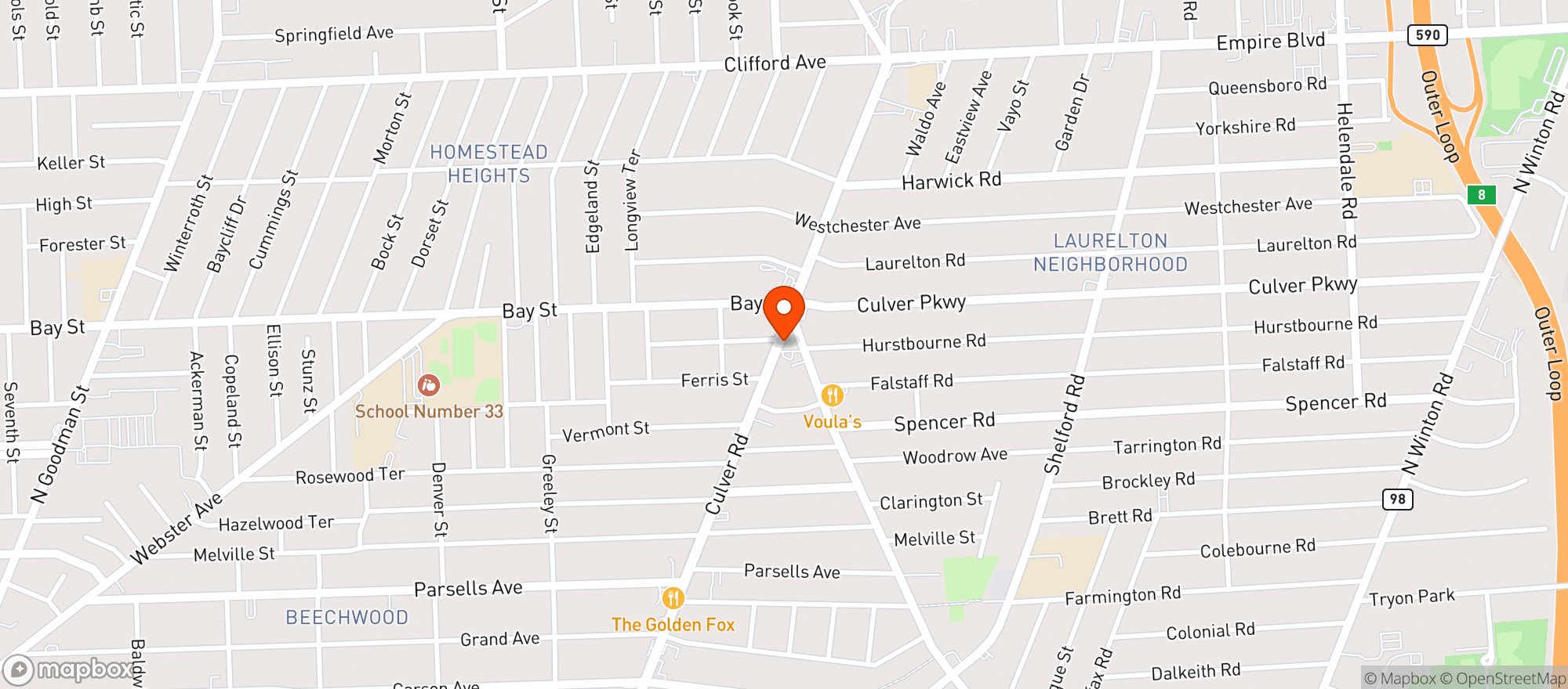 Map showing Johnnys