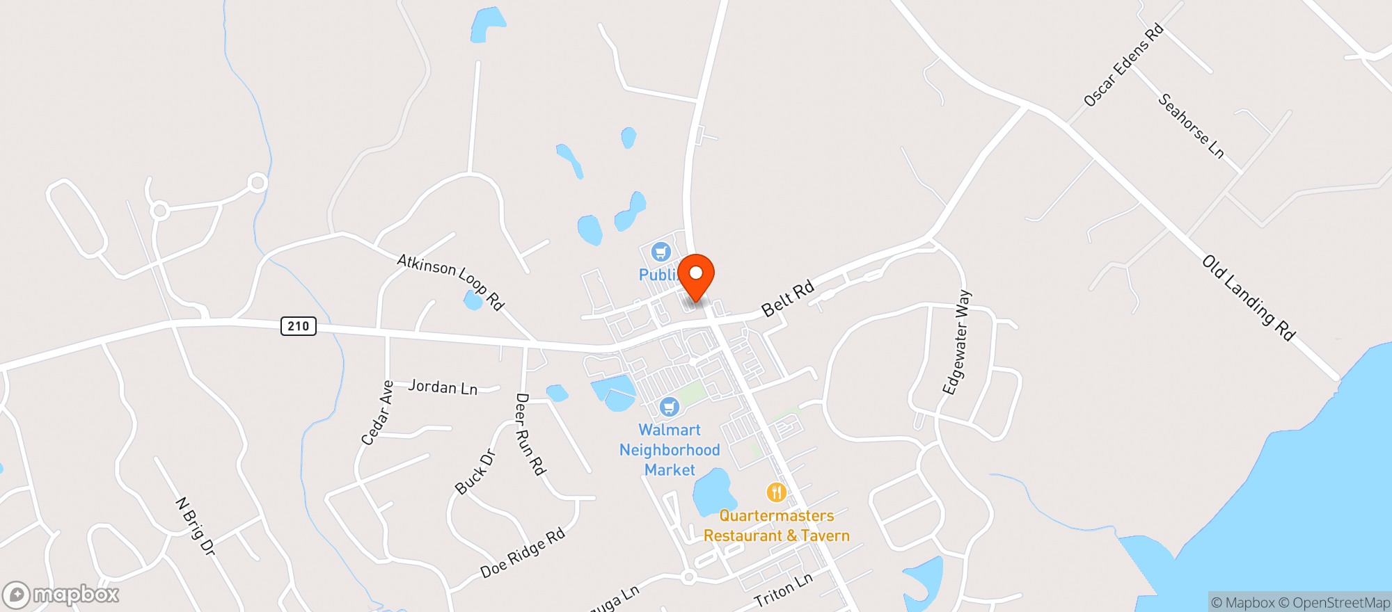 Map showing Moose Lodge