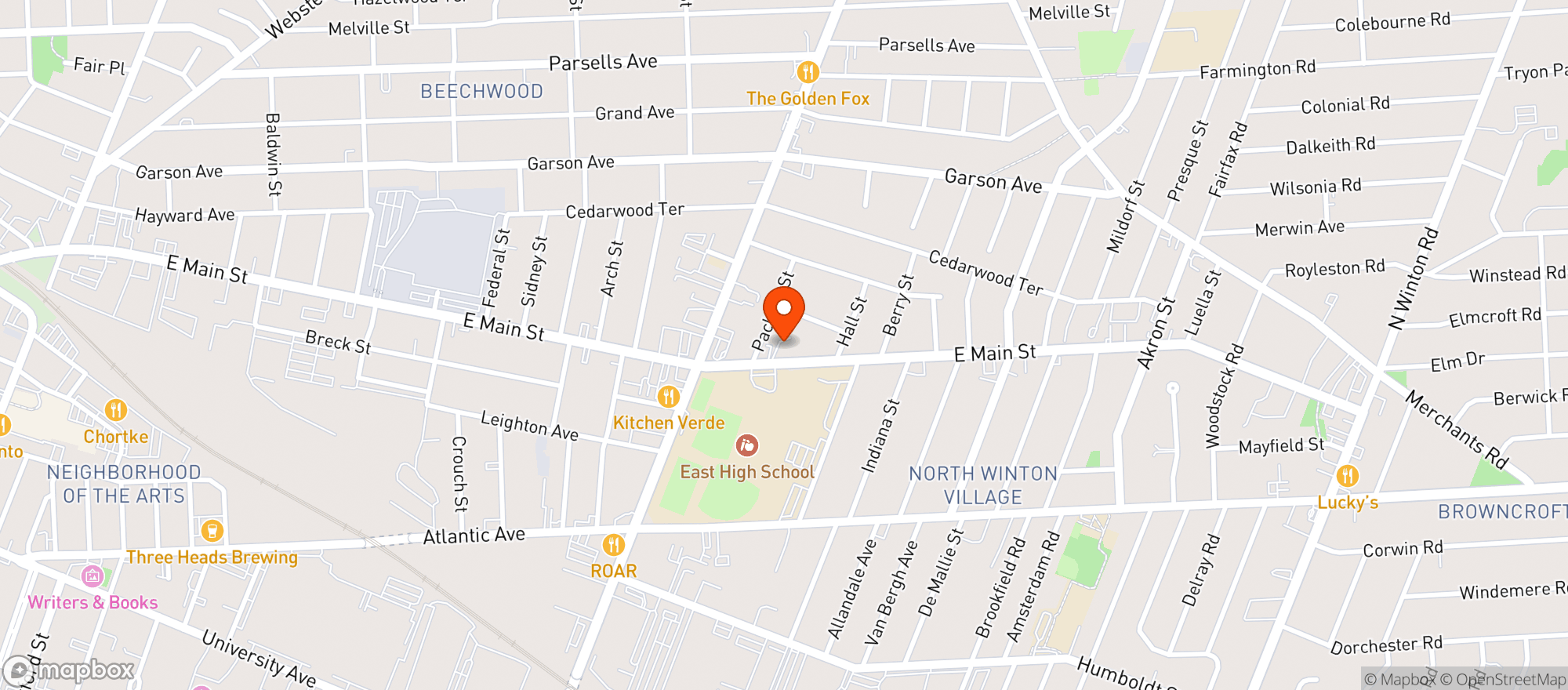 Map showing Carrolls Bar