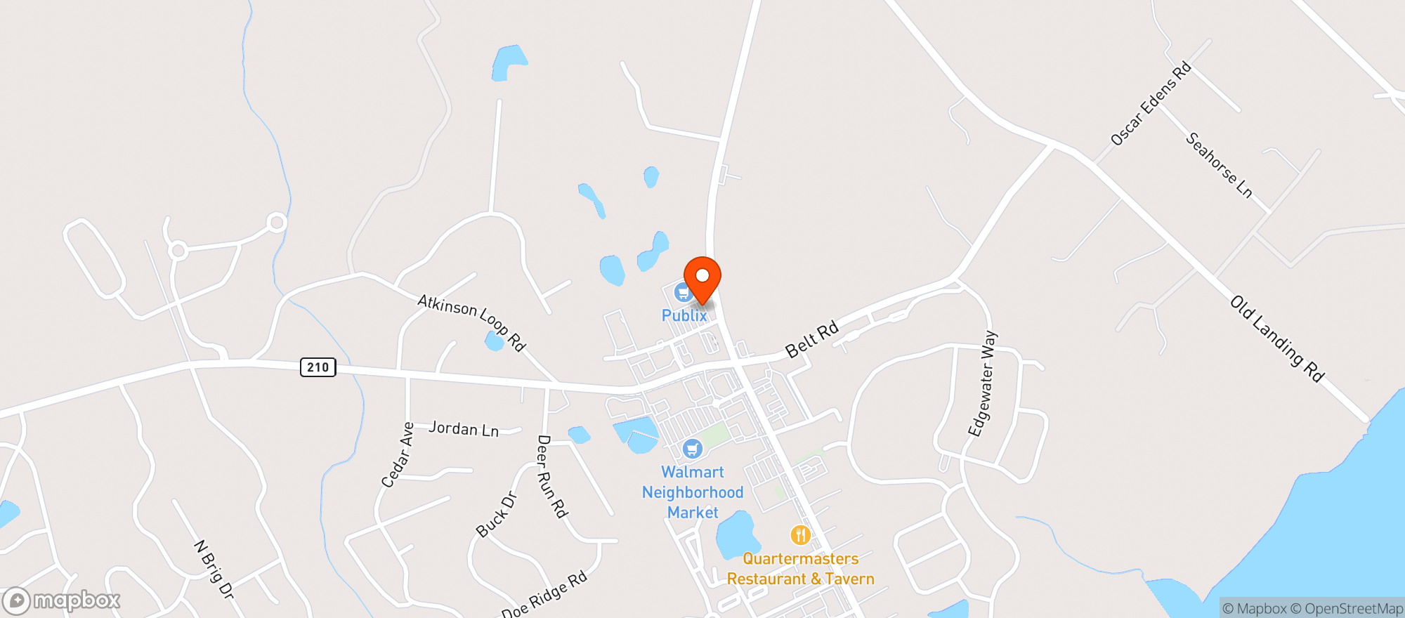 Map showing Publix