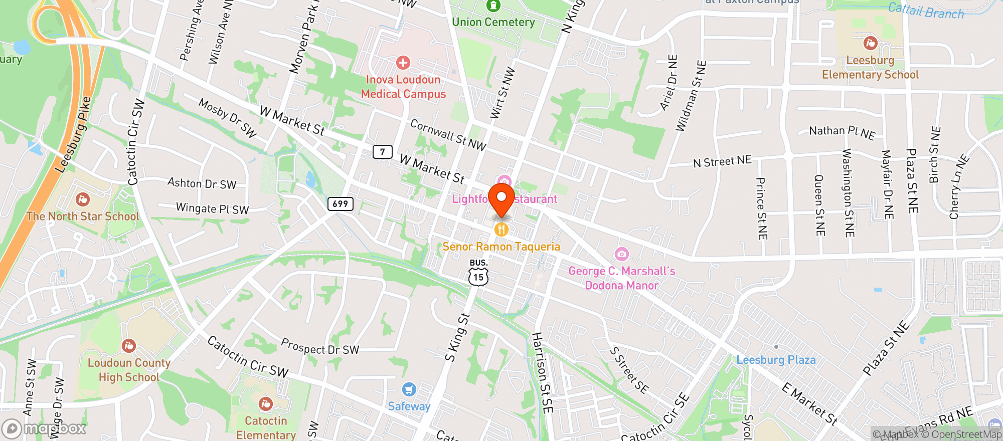Map showing Side Bar