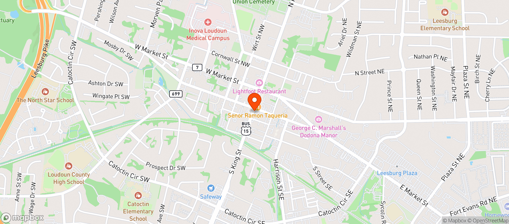Map showing Shutters On King