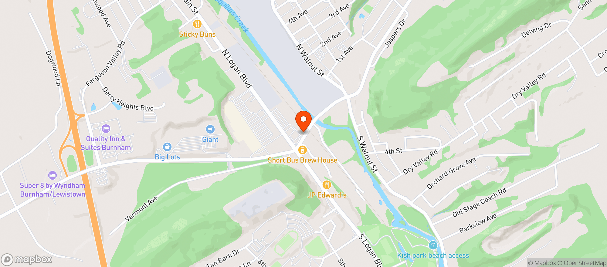 Map showing Beer House