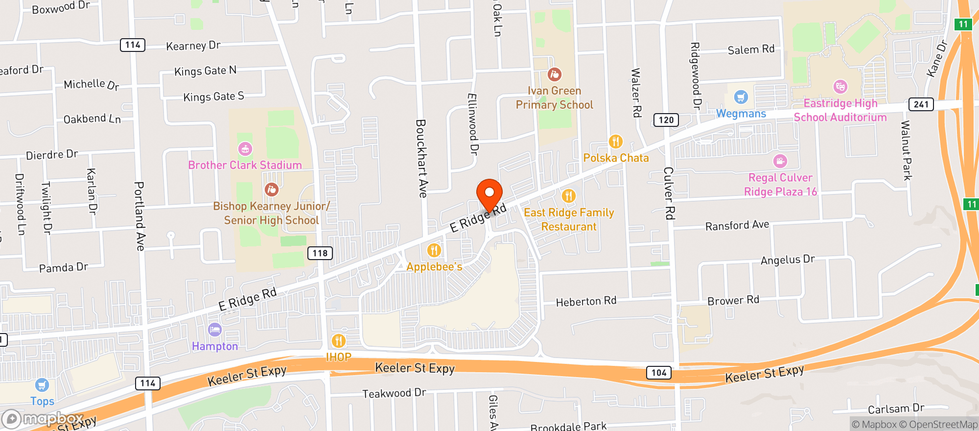 Map showing Target Store #2211