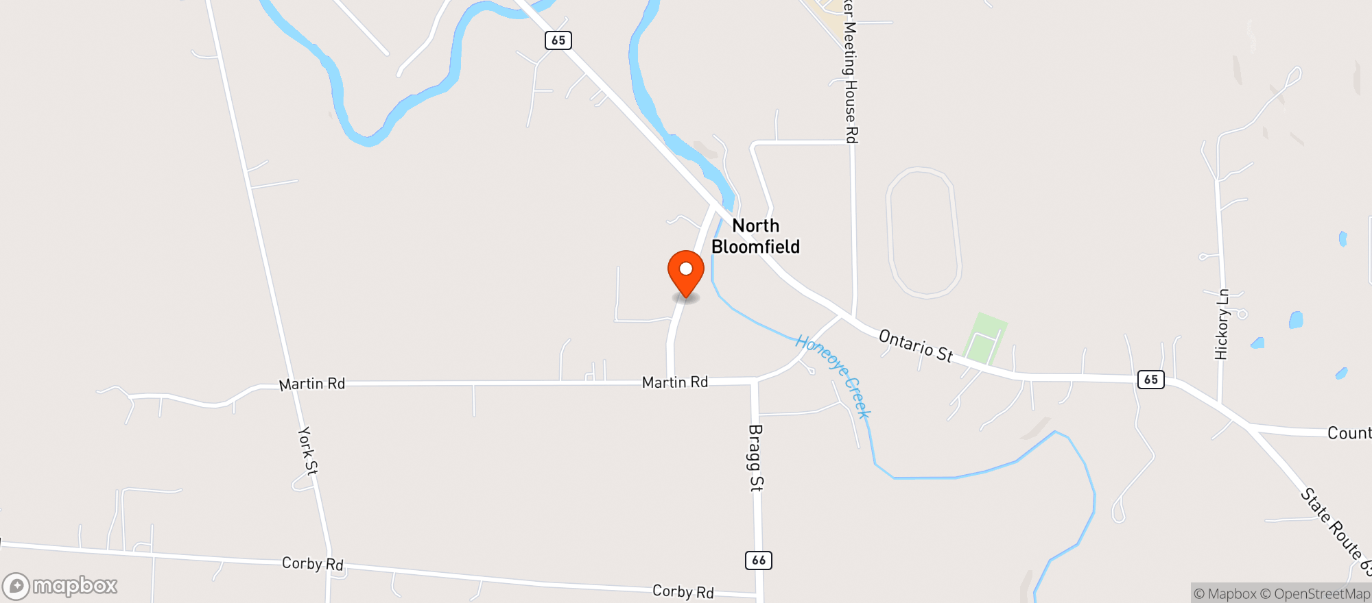 Map showing Jody Baker Studio