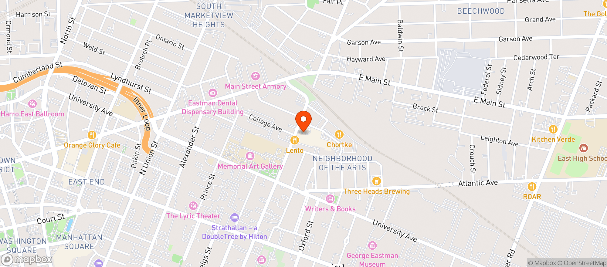 Map showing Salenas Mexican Restaurant