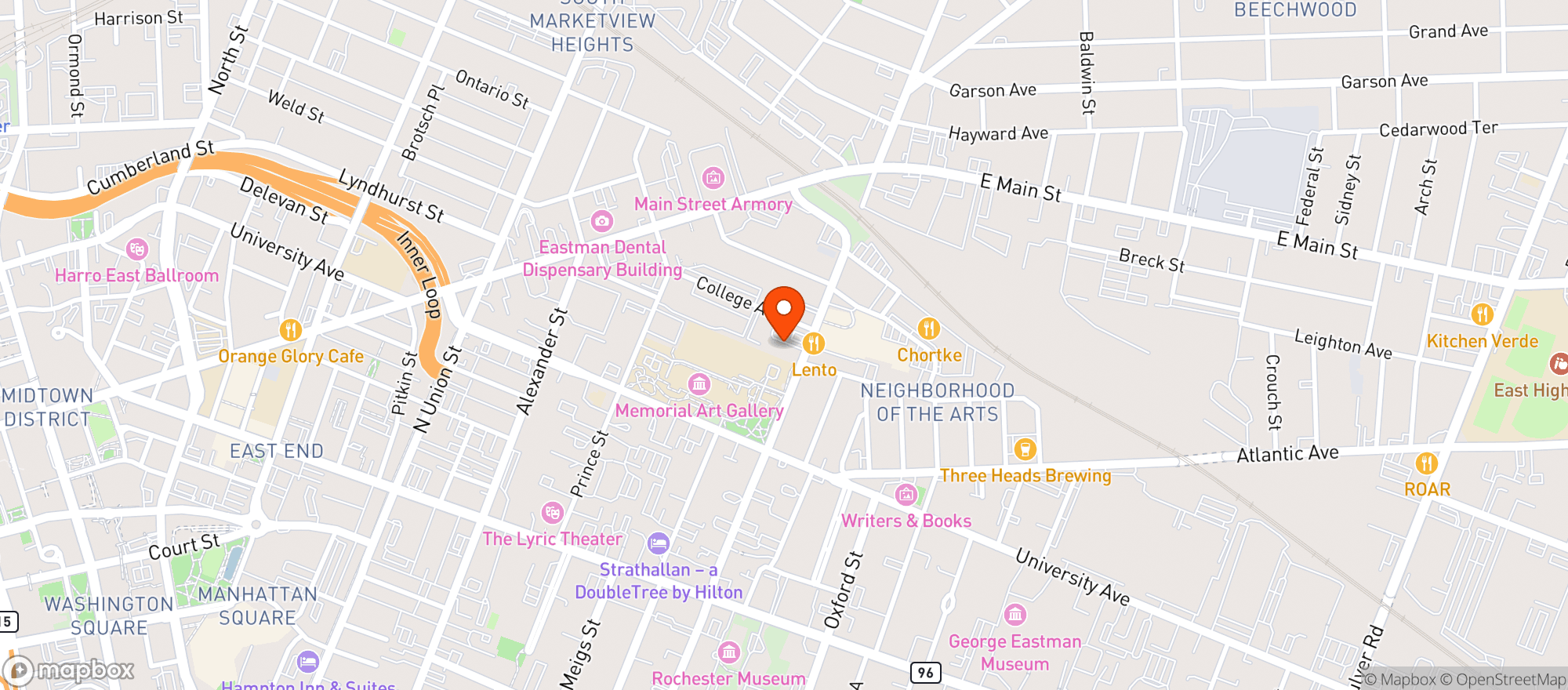 Map showing Carnegie Cellars