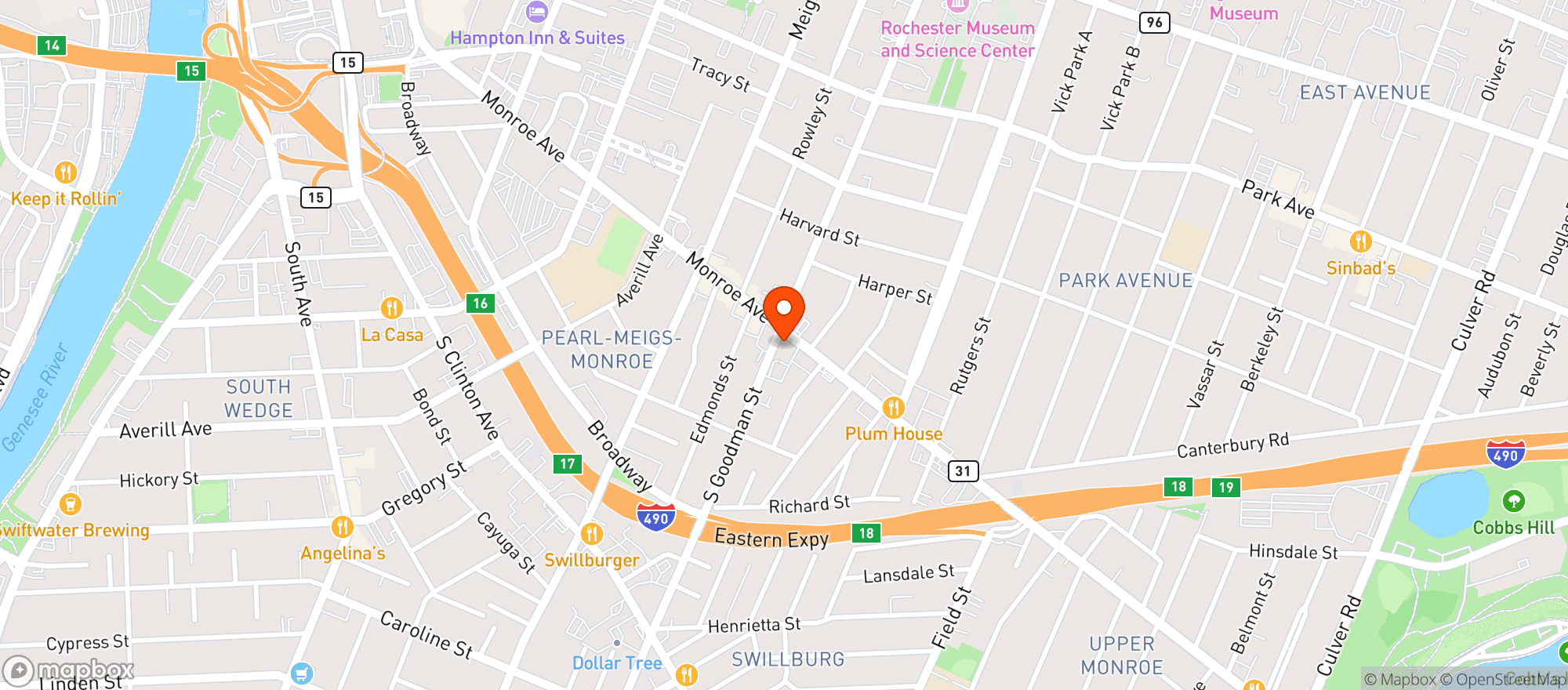 Map showing Walgreens