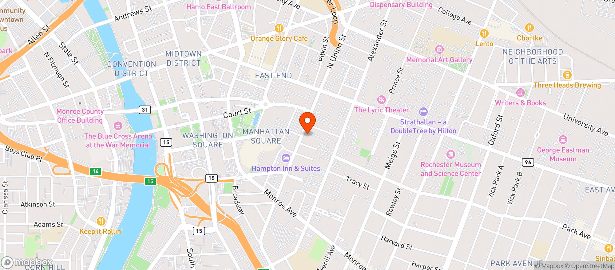 Map showing Spotted Octopus Brewing Co - Roches