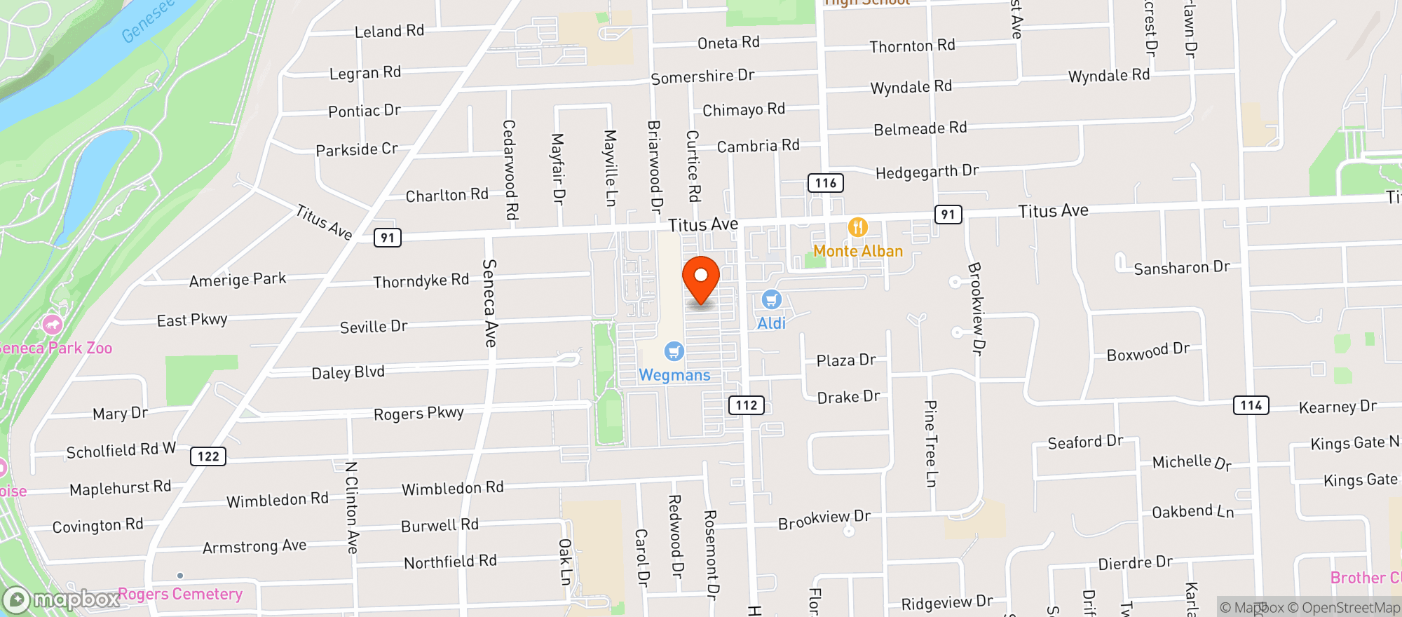 Map showing Irondequoit Liquor