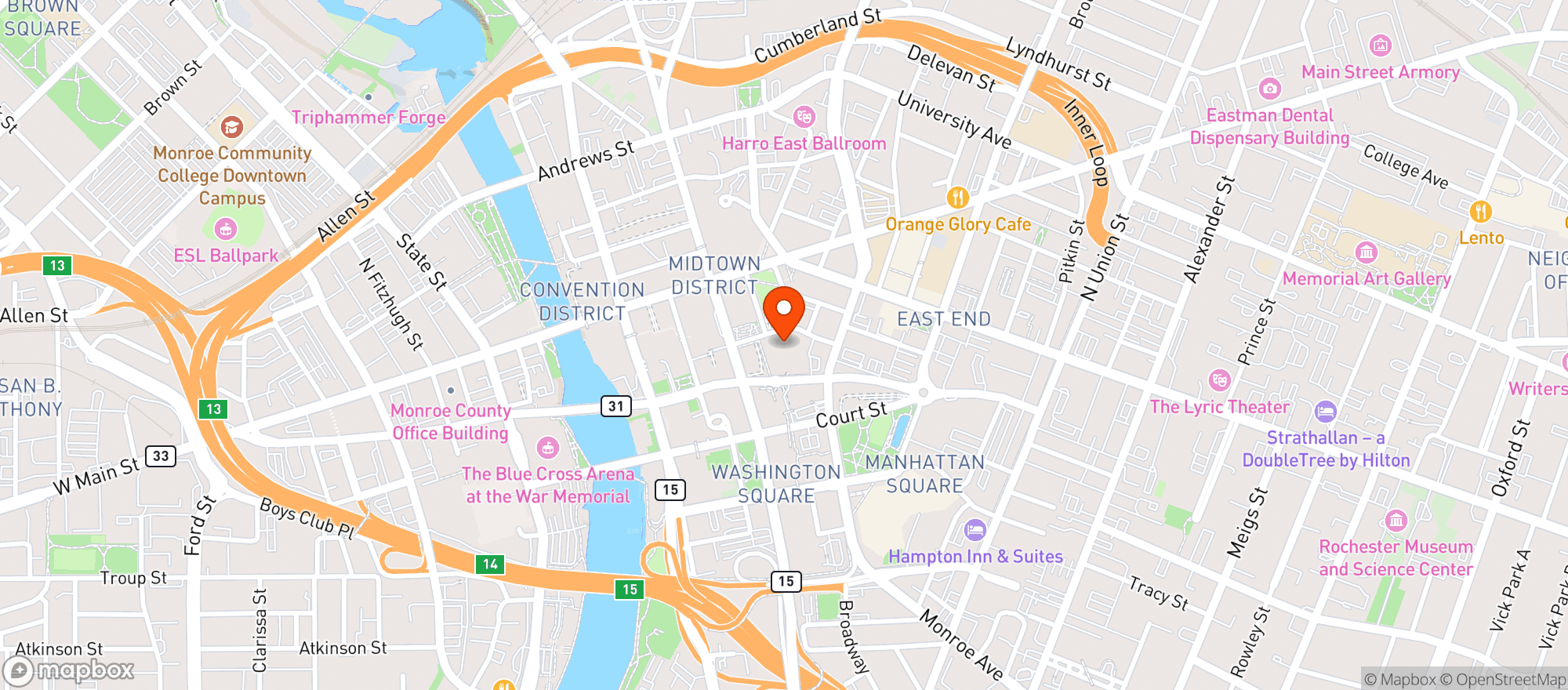 Map showing Branca