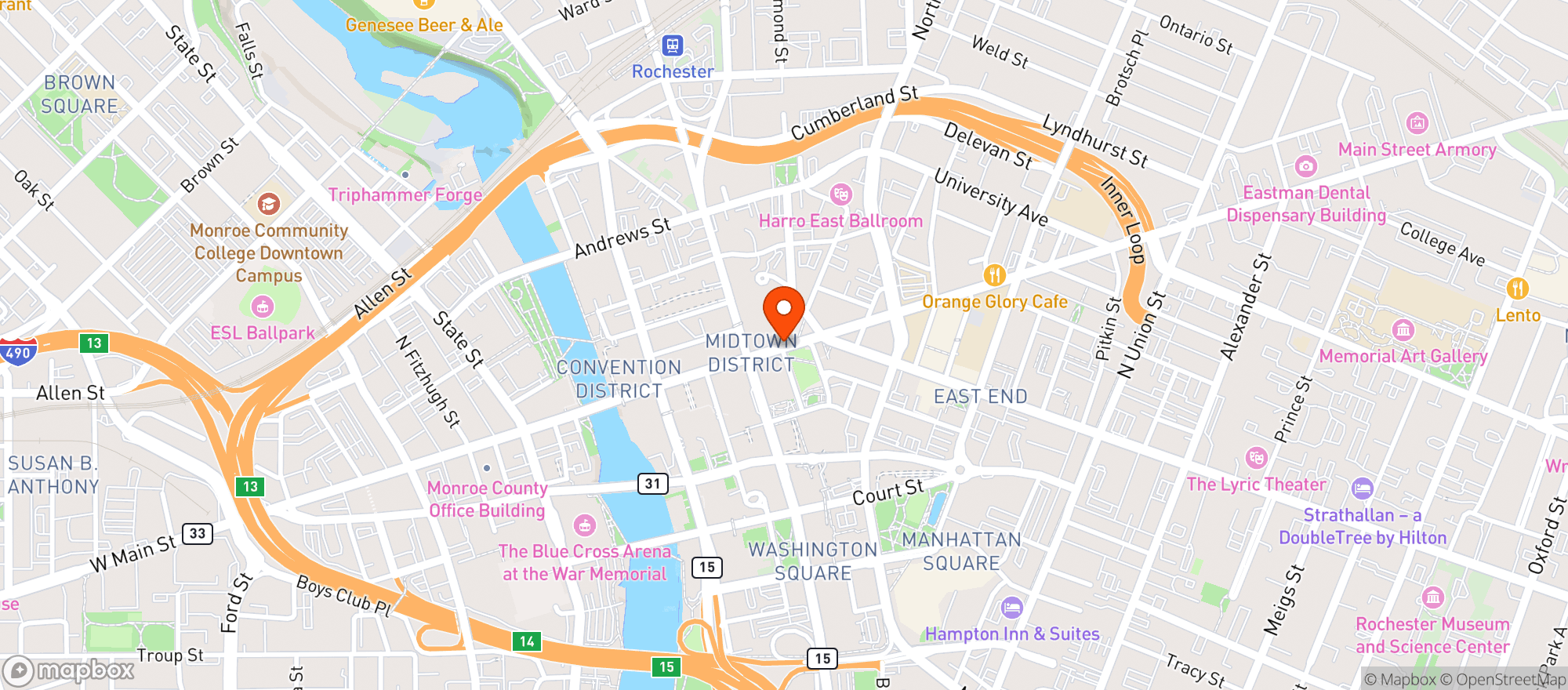 Map showing La Bola