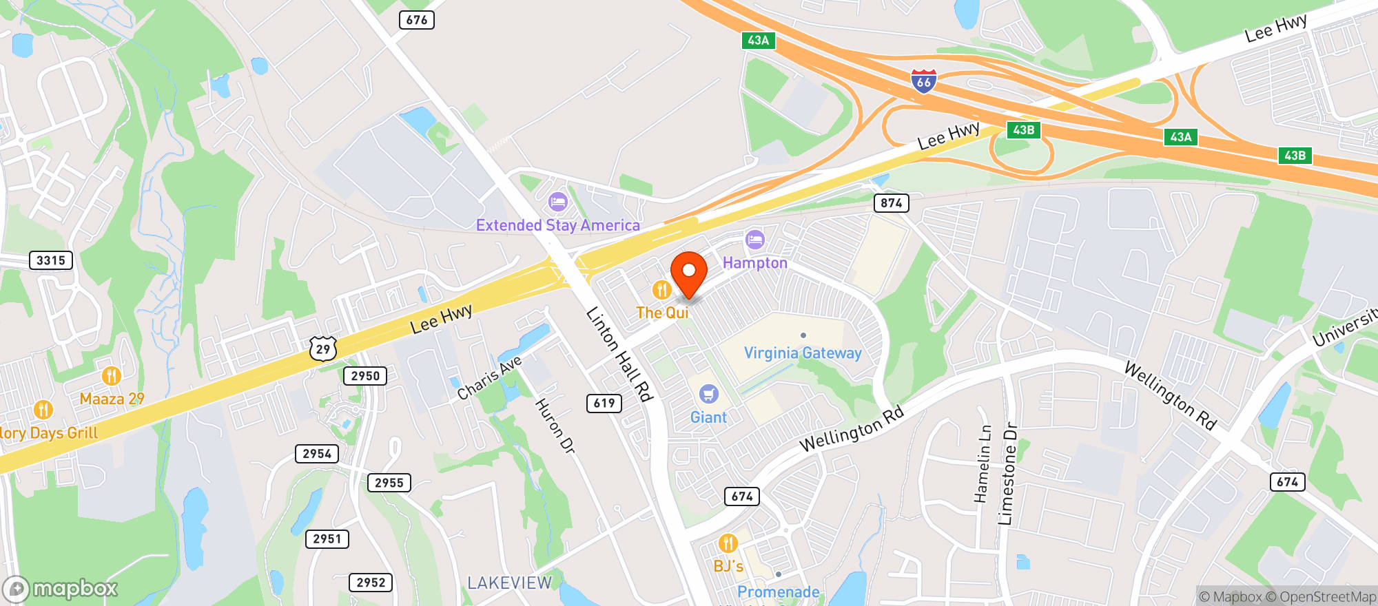 Map showing Supertarget