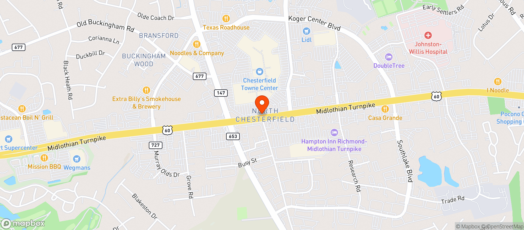 Map showing Gnc
