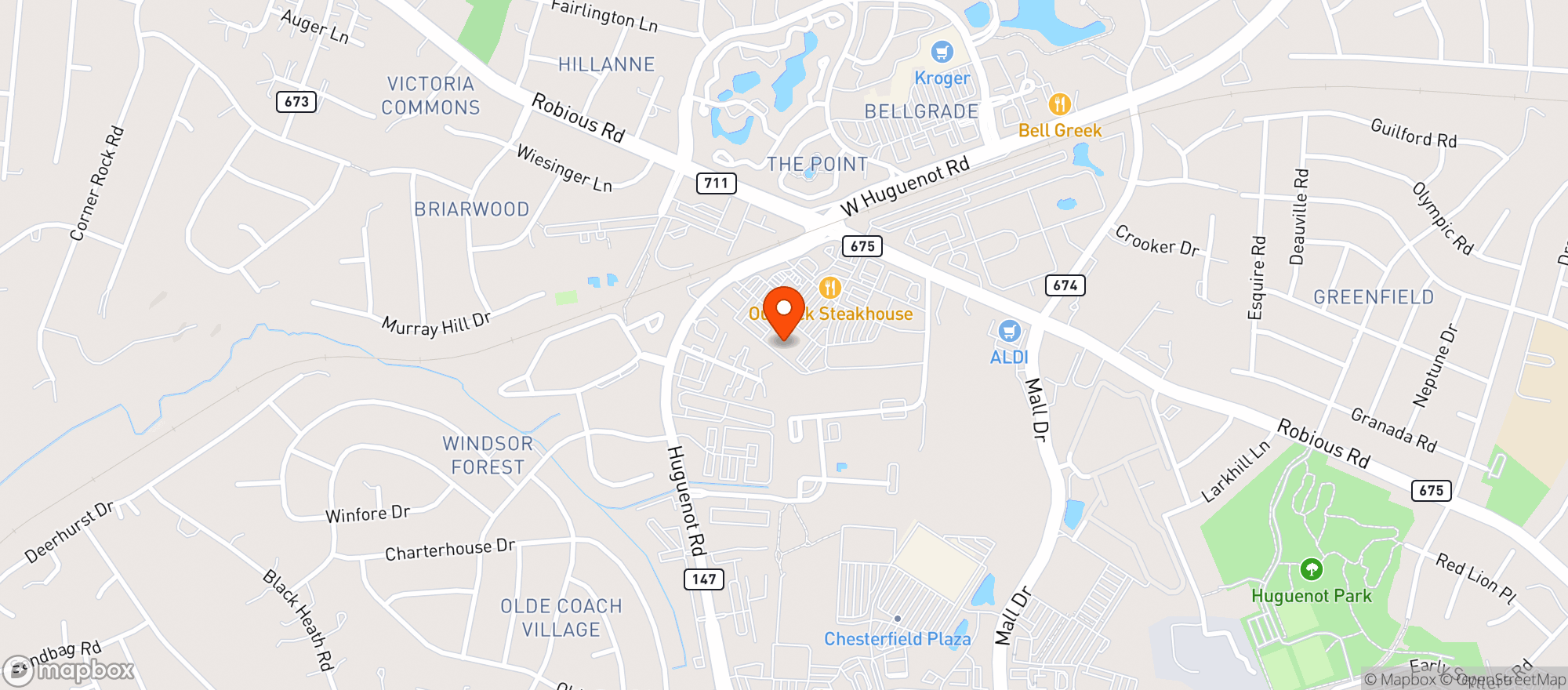 Map showing Publix