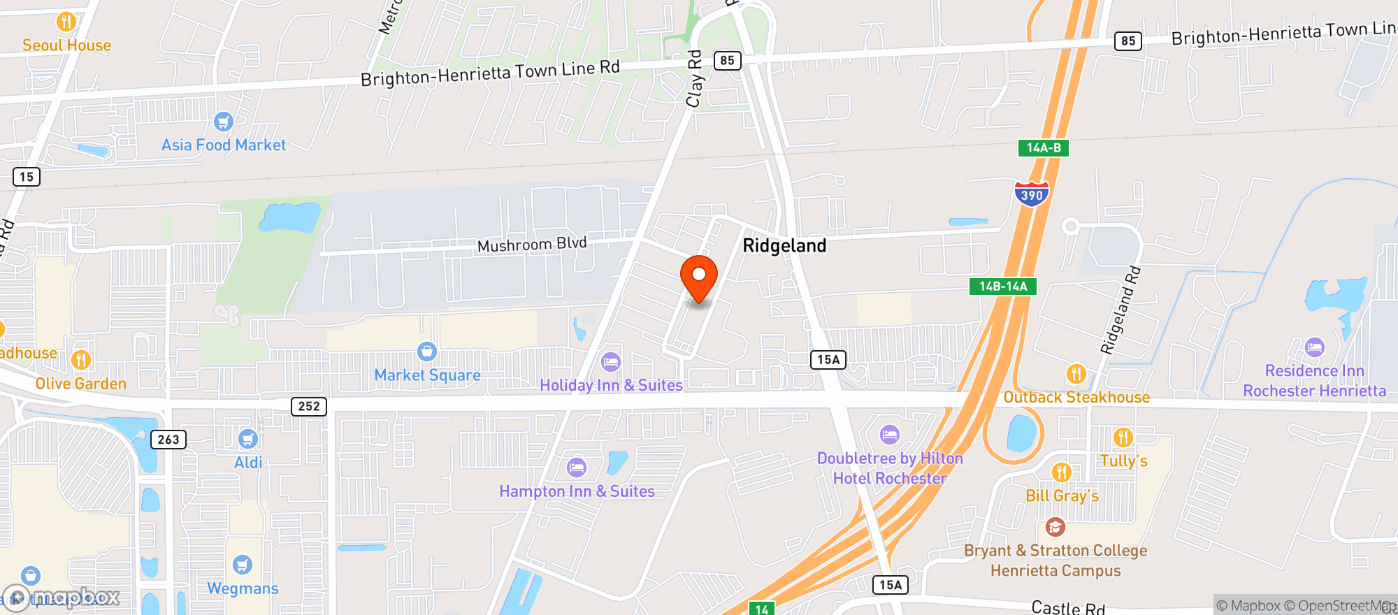 Map showing Lori S Natural Foods Center Inc