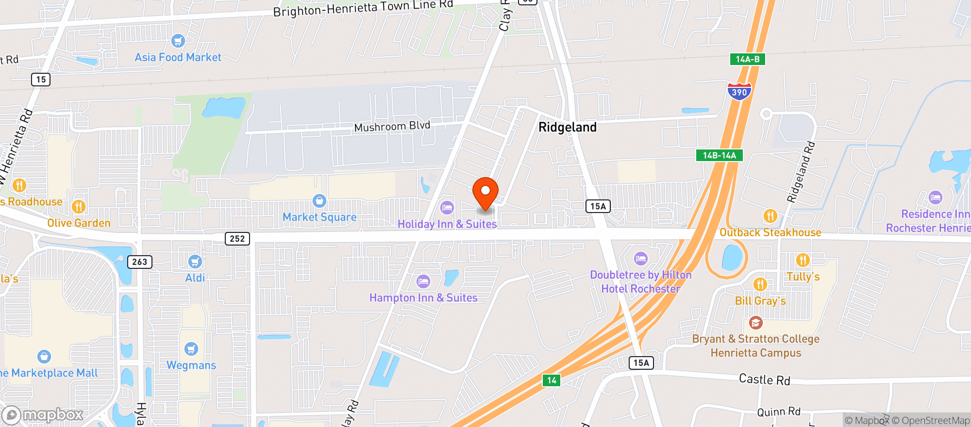 Map showing Mix Smoke Shop - Poughkeepsie