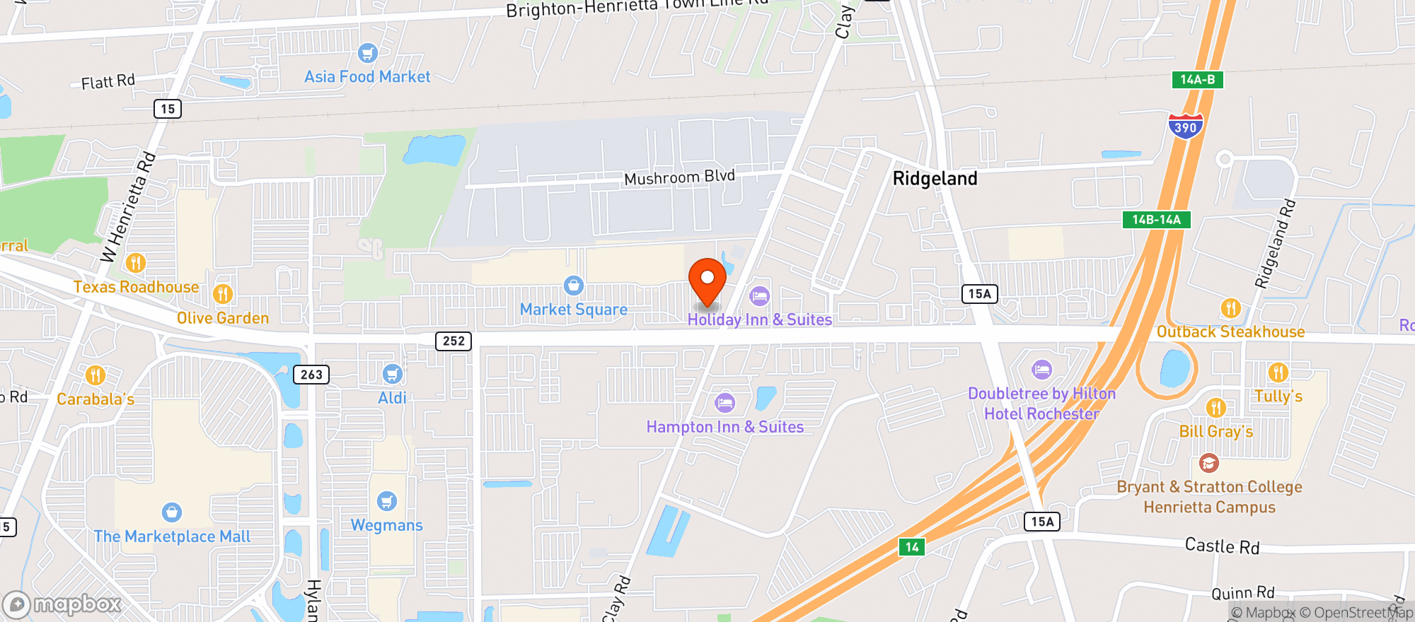 Map showing 110 Grill