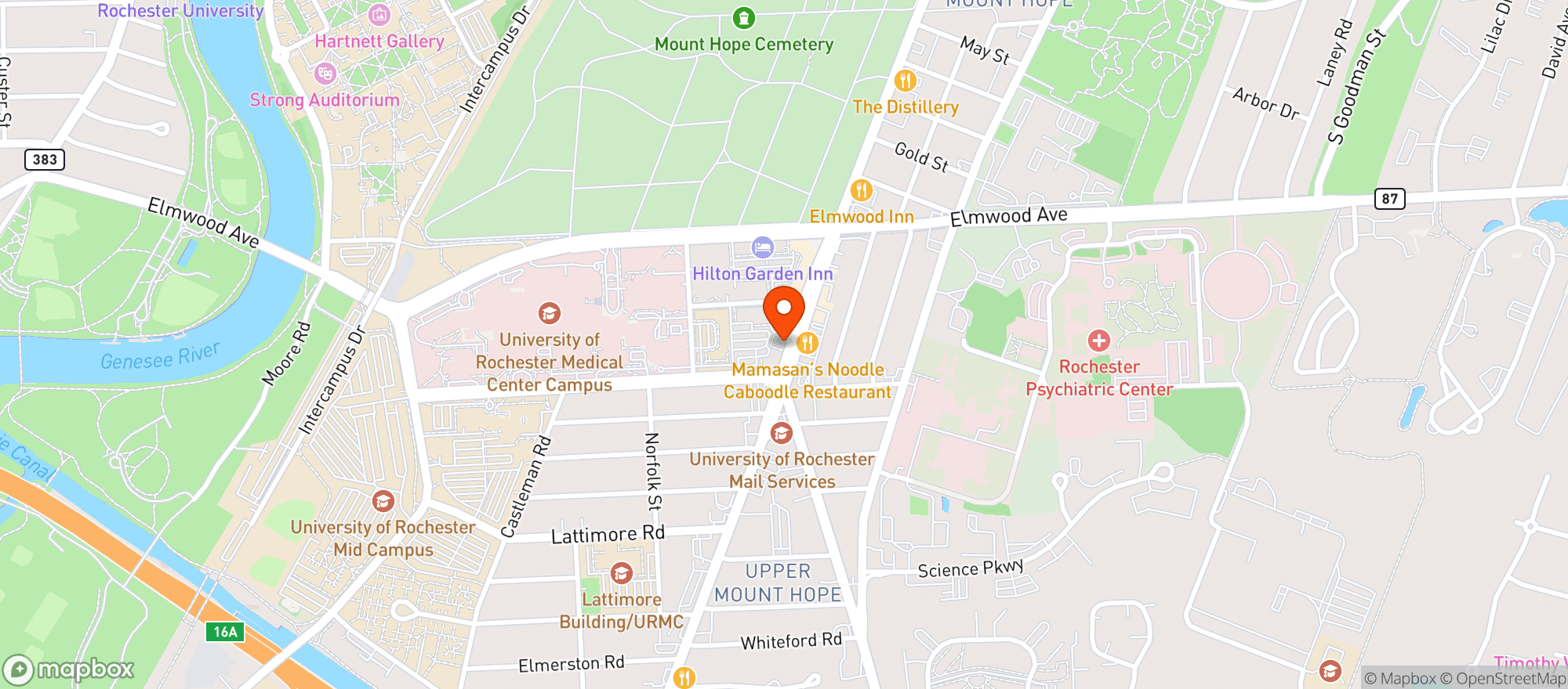 Map showing Copper Leaf Brewing