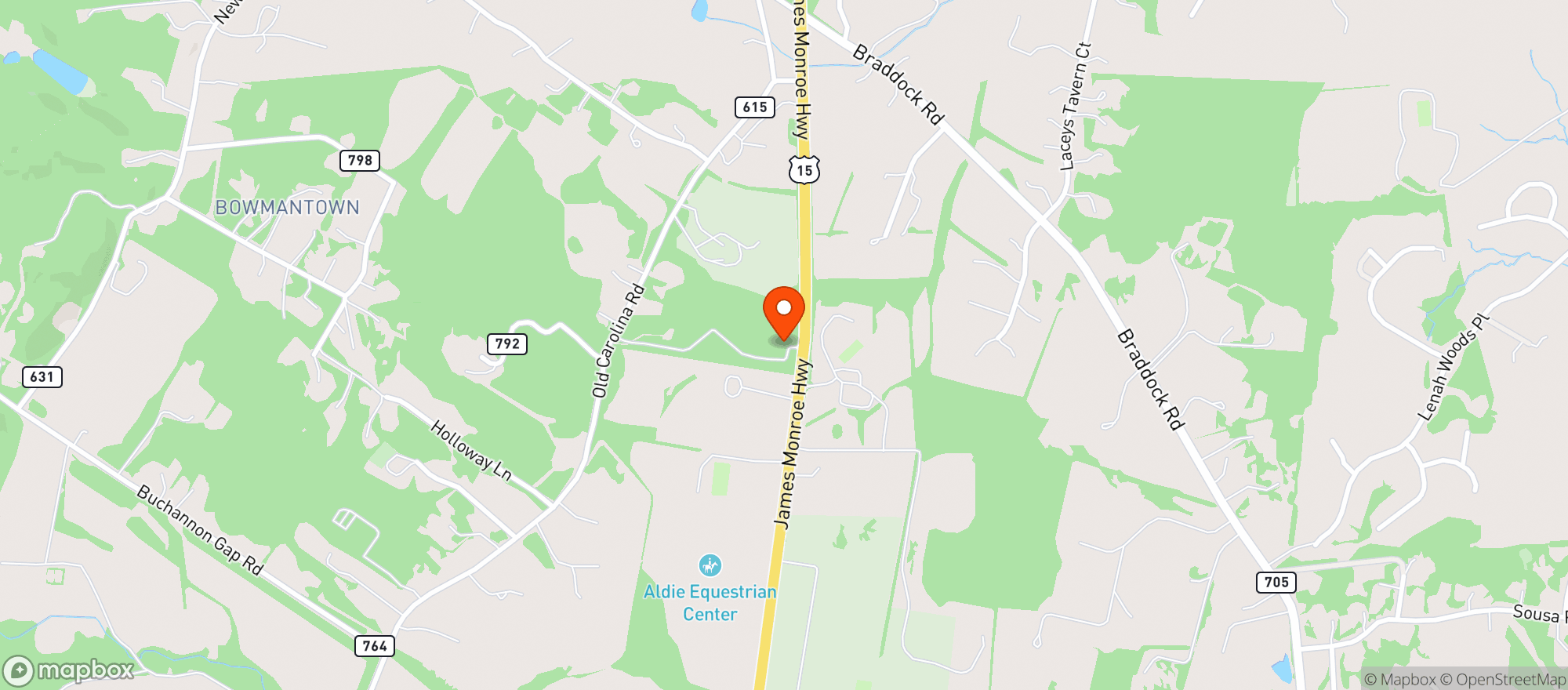 Map showing Lark Brewing Co