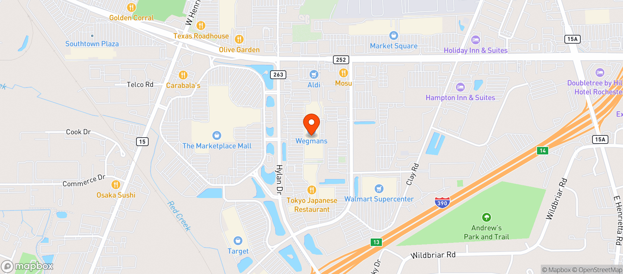 Map showing Whitehouse Liquor & Wine