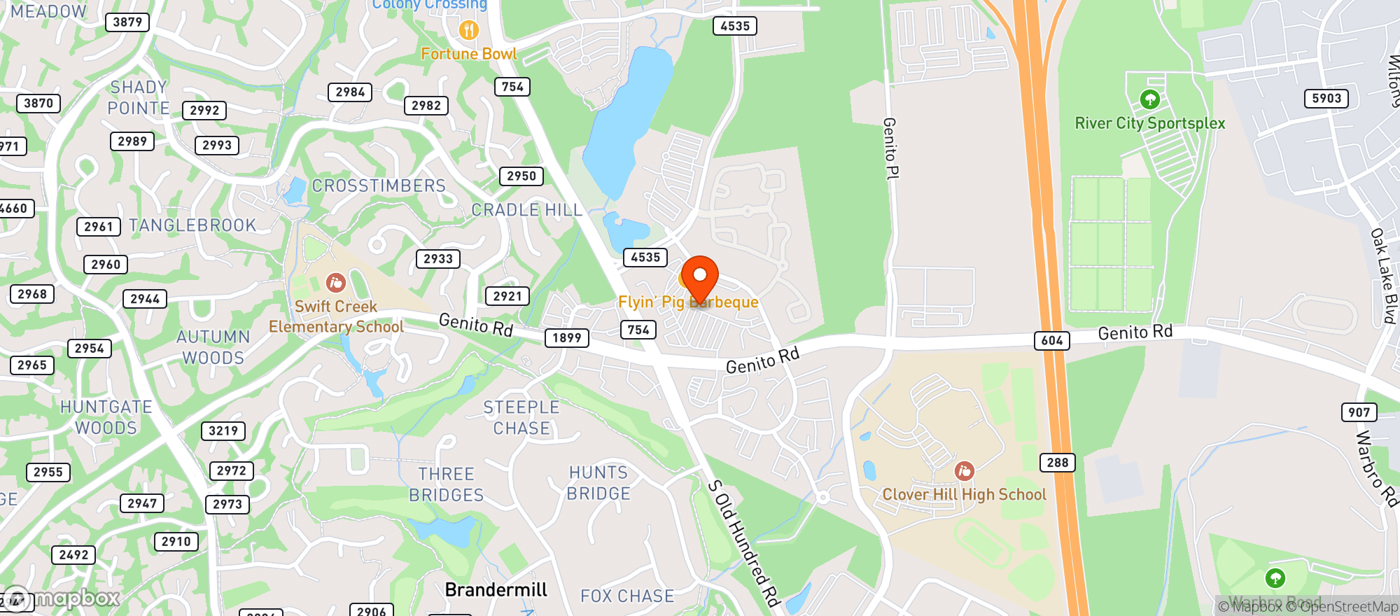 Map showing Food Lion