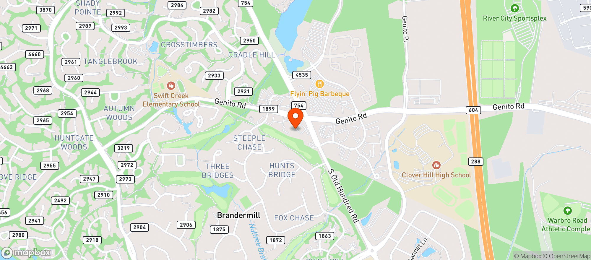 Map showing Bp Shop