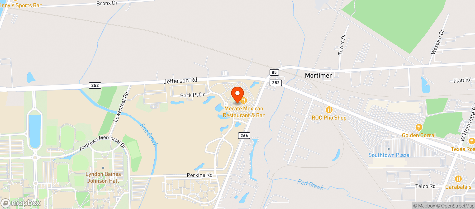 Map showing Mecate Mexican Restaurant & Bar
