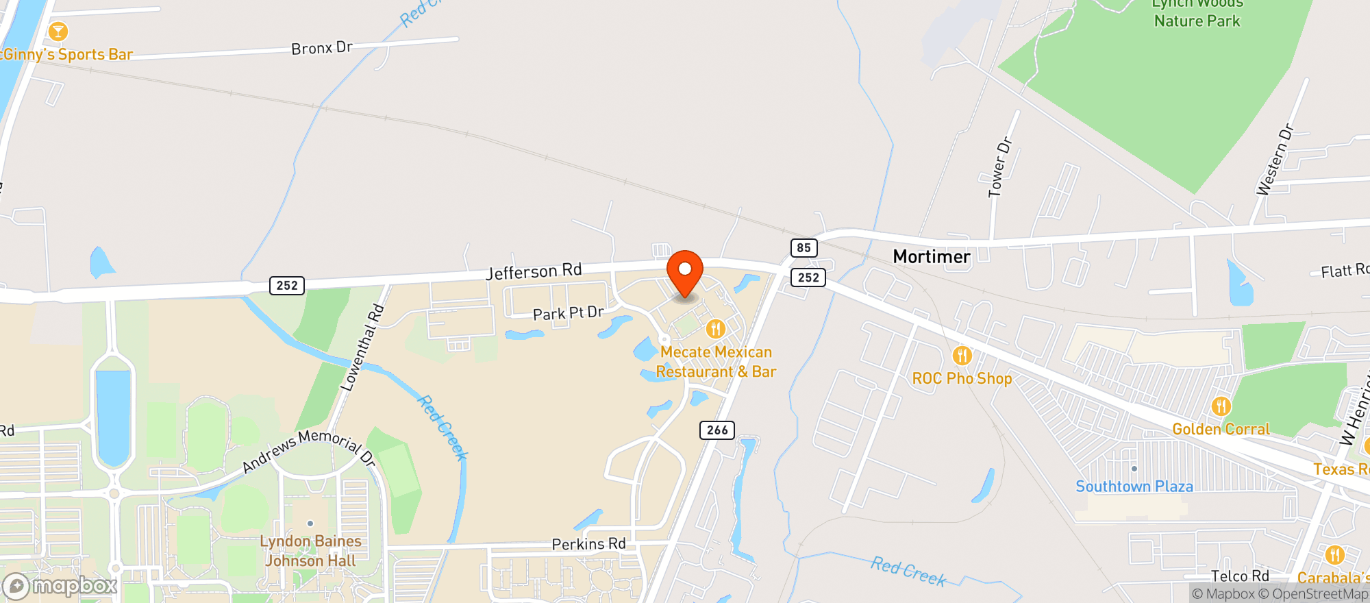 Map showing Lovin Cup