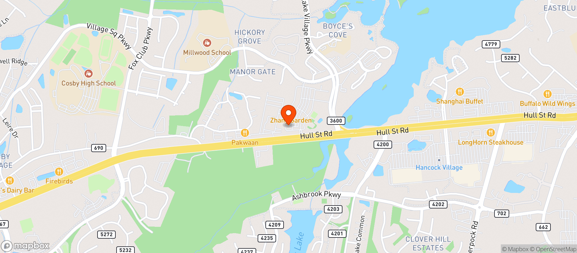 Map showing FEST BIERGARTEN