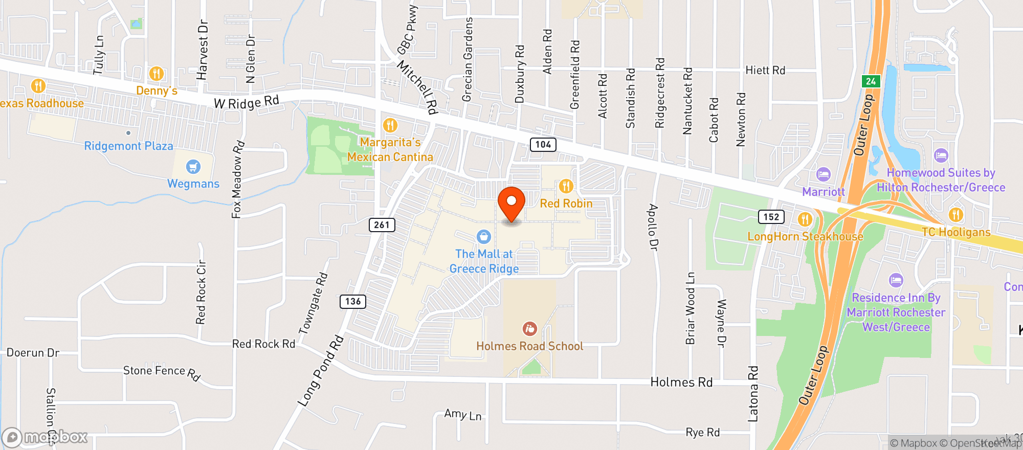 Map showing Gnc