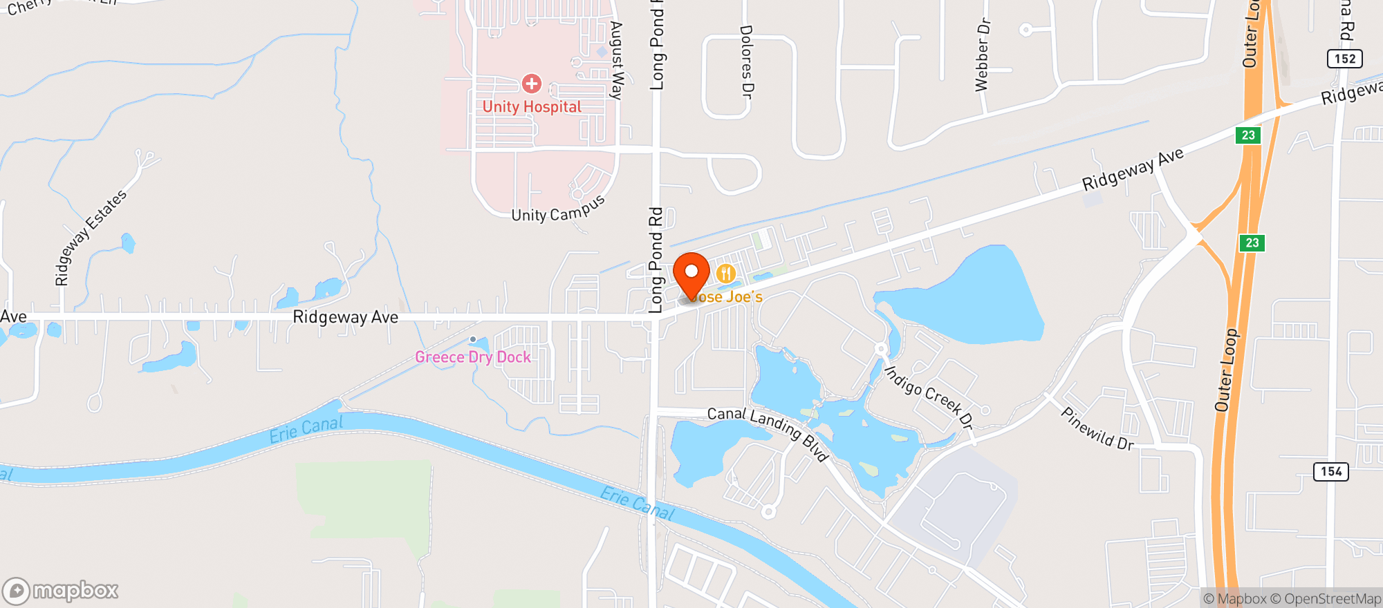 Map showing Bella Pasta Cafe