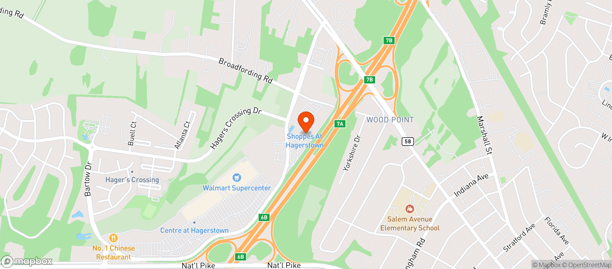 Map showing Gnc
