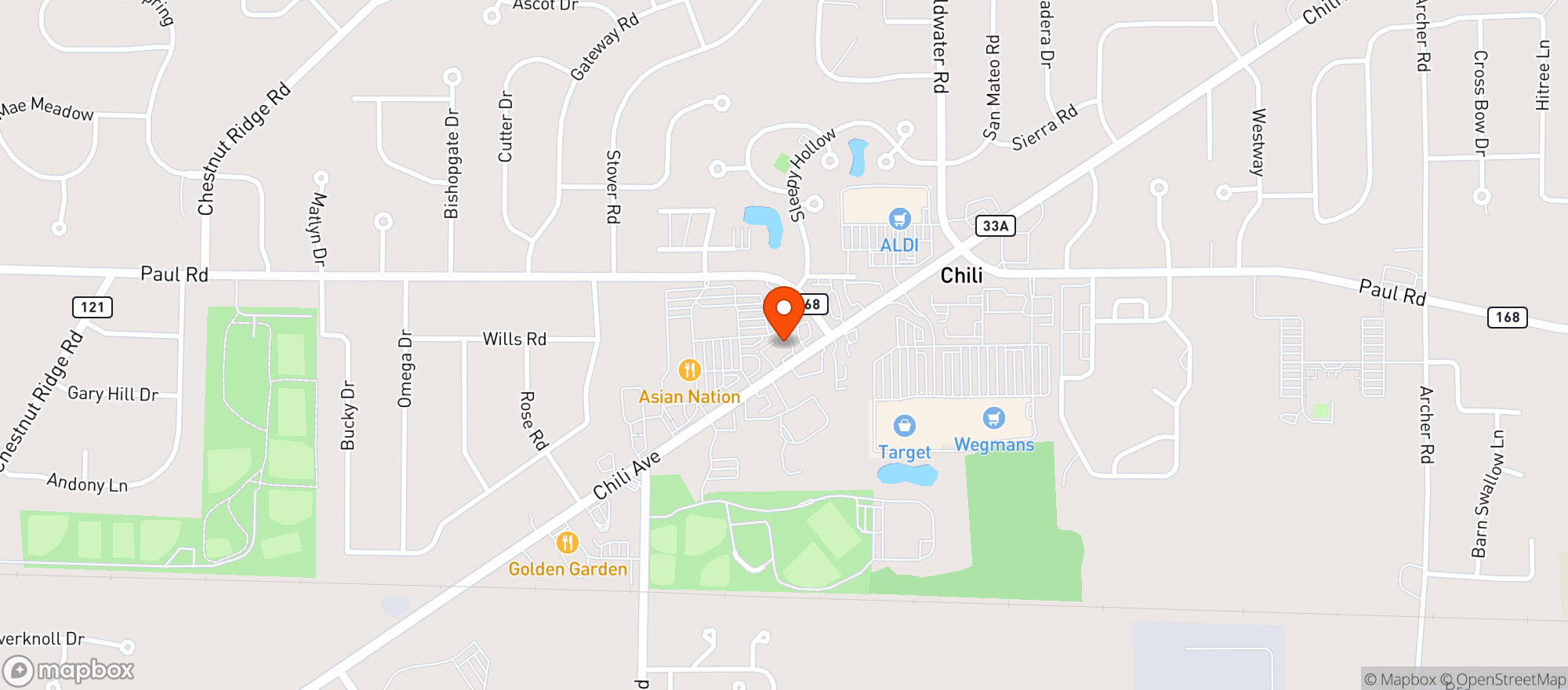 Map showing Chili Liquor Store