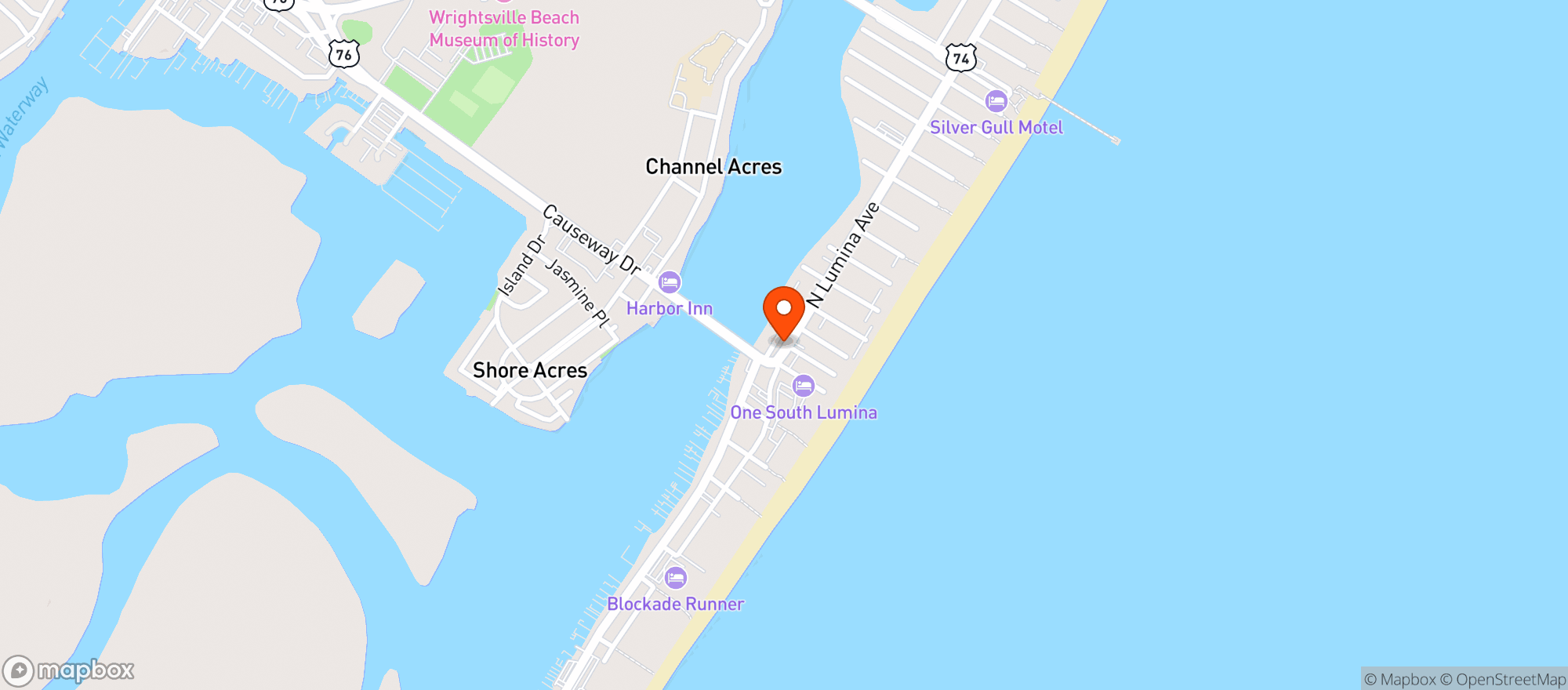 Map showing King Neptune