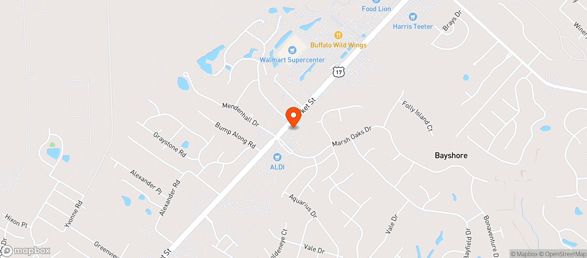 Map showing Outer Dunes Brewing Company C