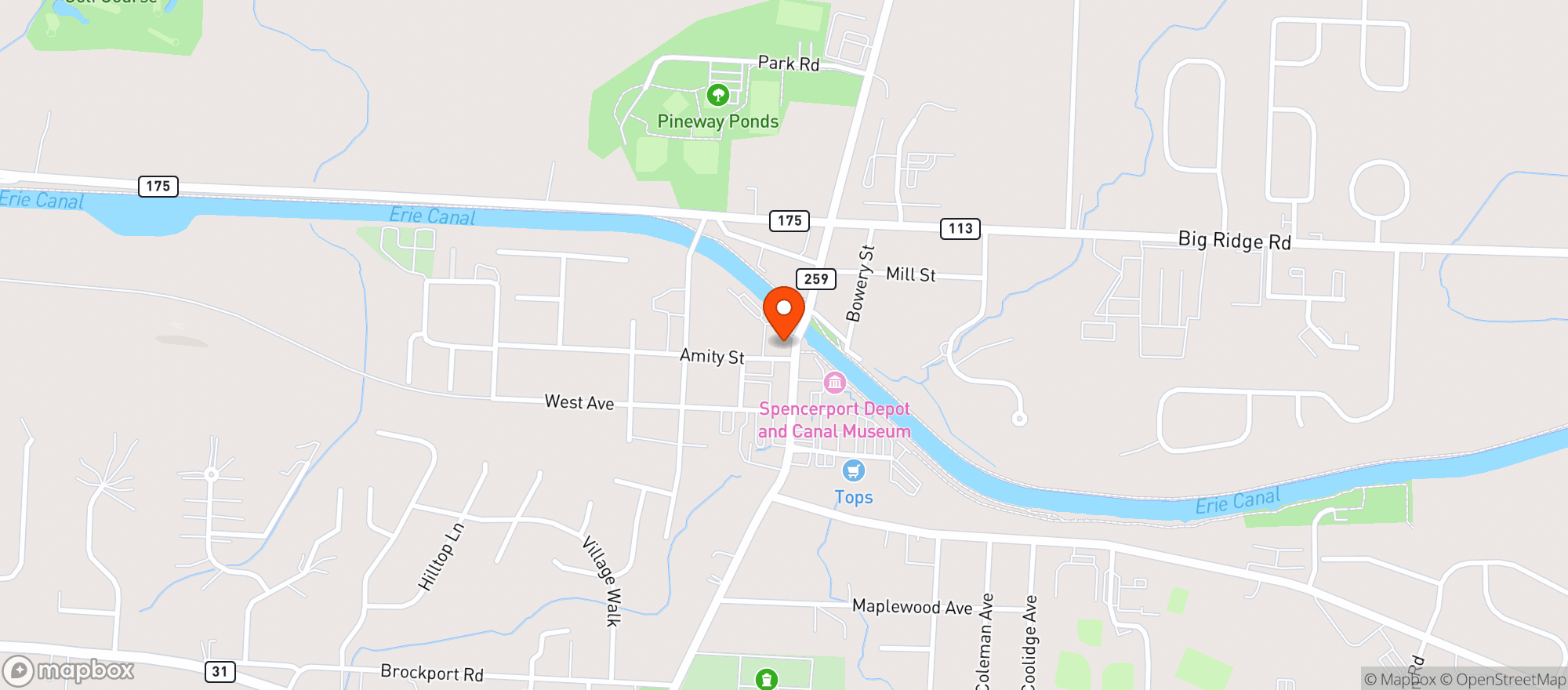 Map showing Mccolleys Bar