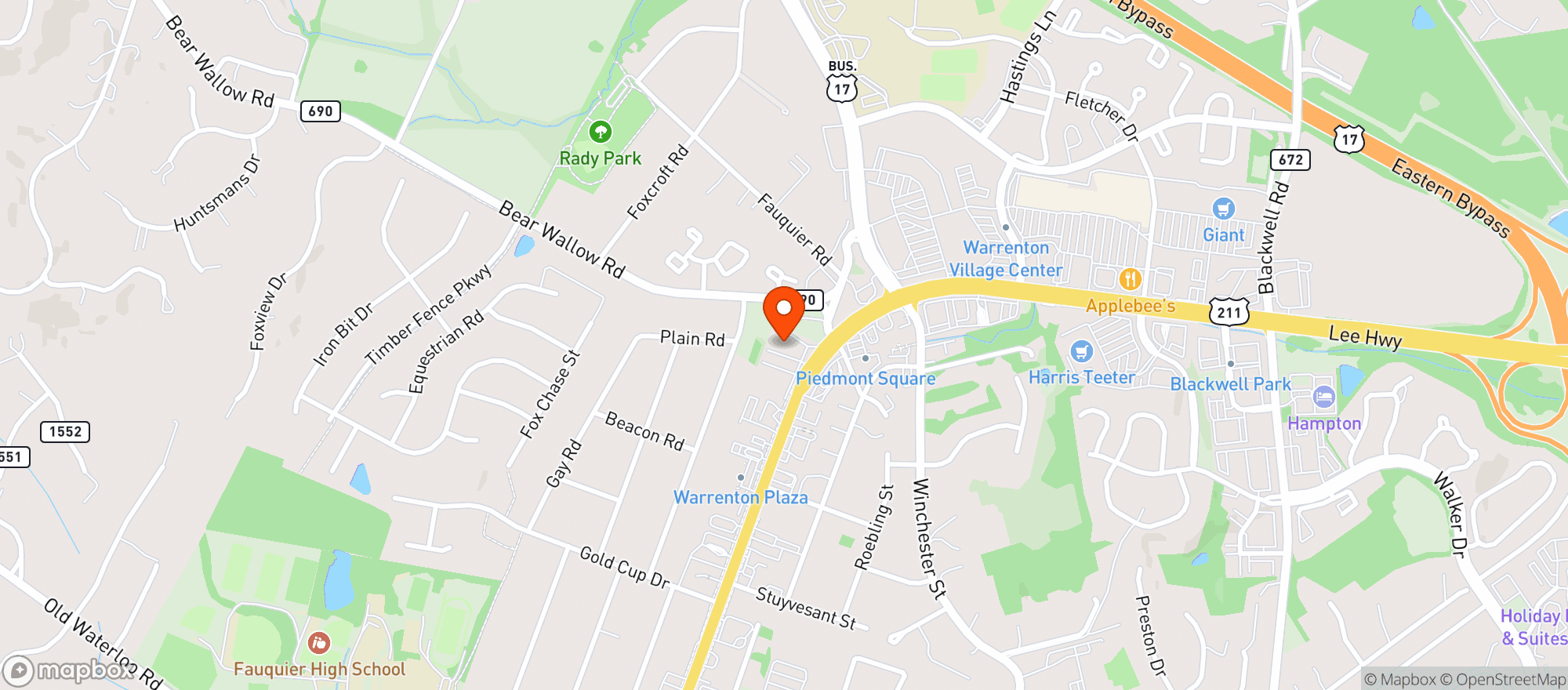 Map showing O Brien s Irish Pub