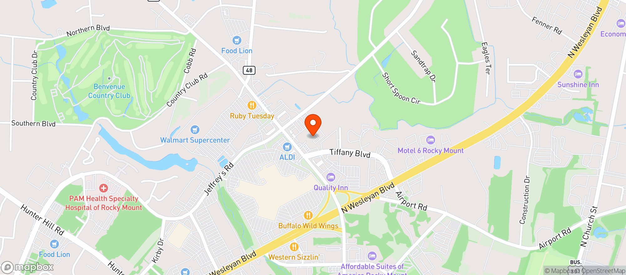 Map showing 1171 Bar