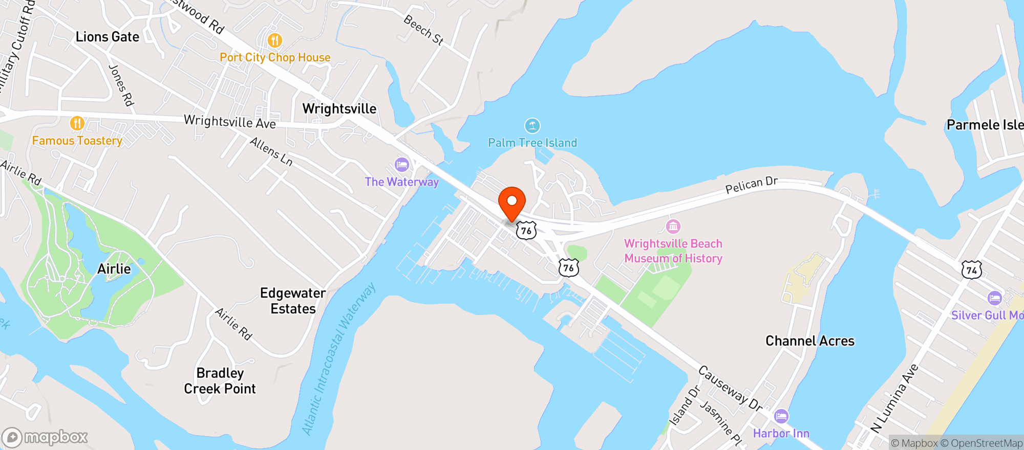 Map showing Lighthouse Beer And Wine