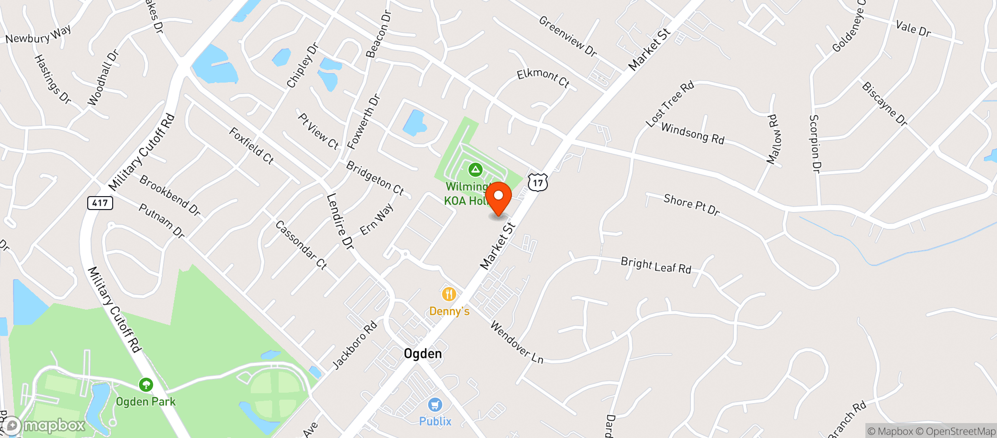 Map showing Casa Blanca Coffee Roasters