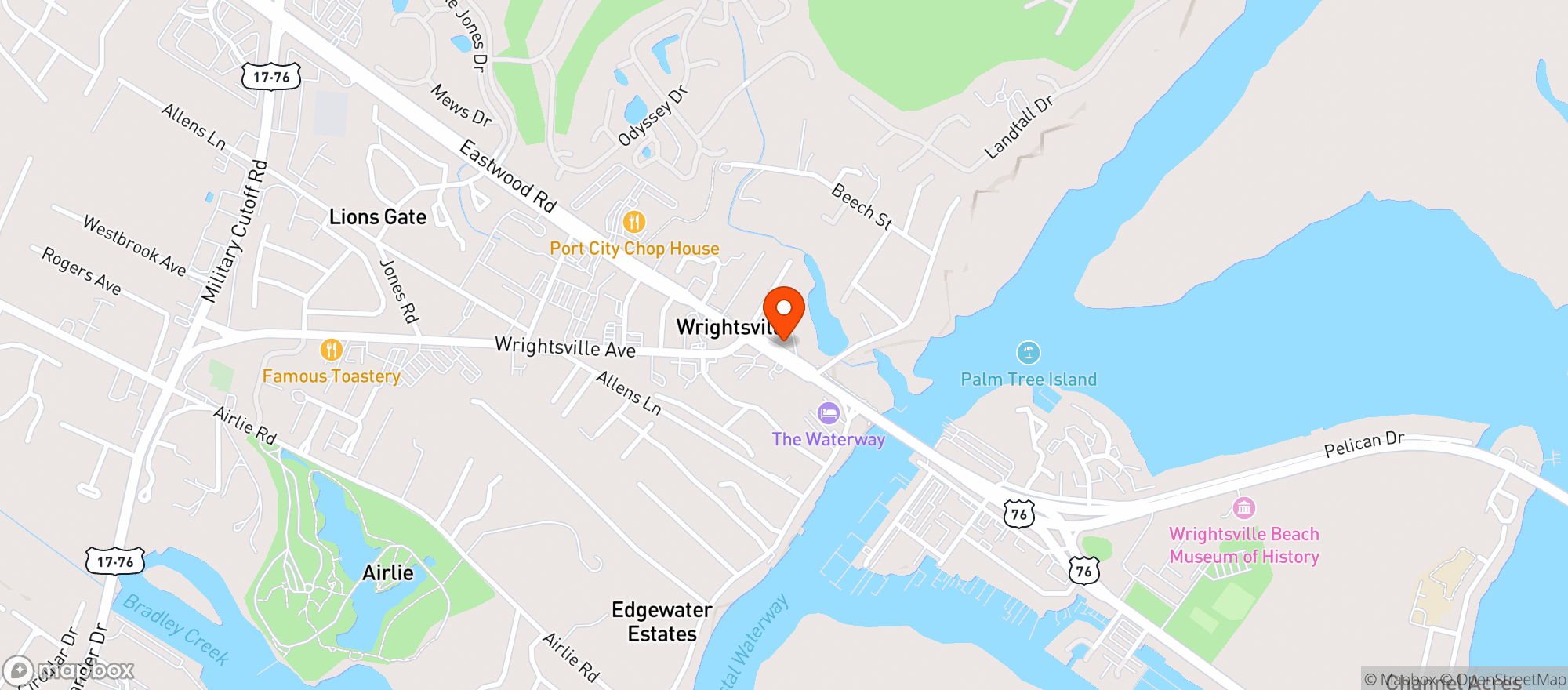 Map showing Periwink