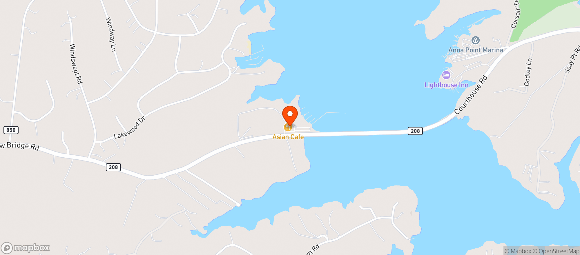 Map showing Vitos Italian Restaurant