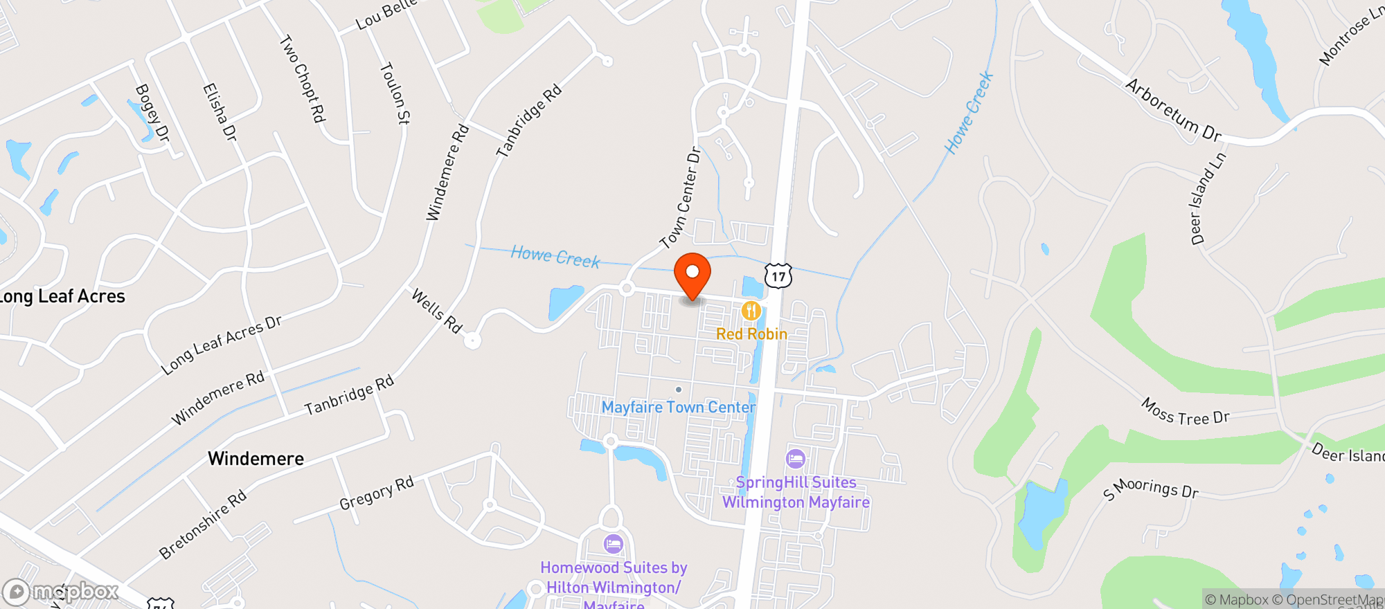 Map showing World Market Wilmington